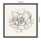 Pen and Ink Florals IV by Danhui Nai Canvas Wall Art Print Framed